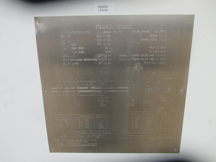 10000/12500 KVA Delta Star Substation Oil Transformer